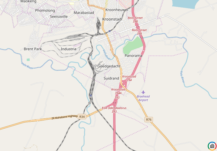 Map location of Suidrand